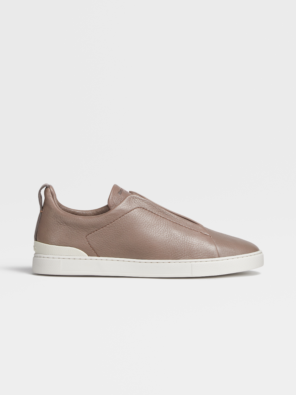off white deerskin triple stitch sneakers